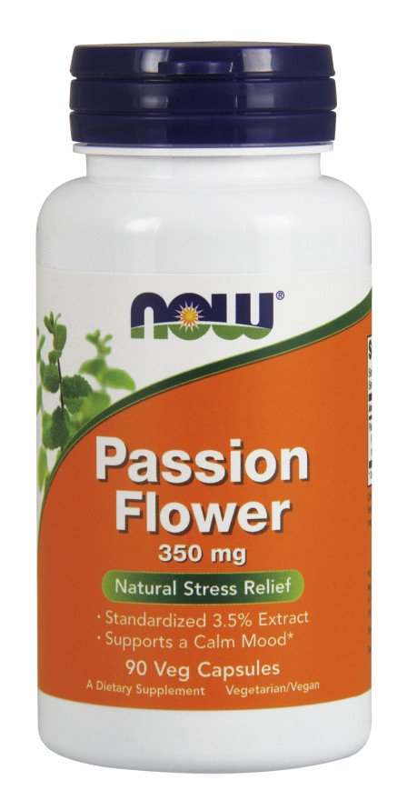 NOW Foods Passion Flower, 350mg - 90 vcaps