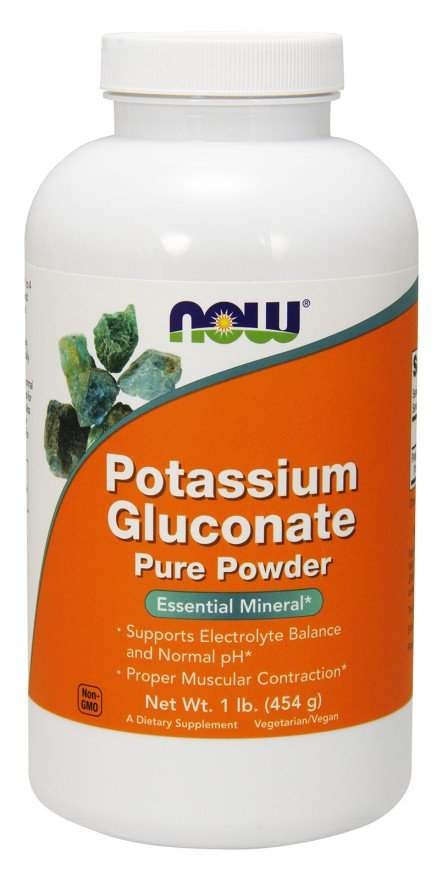 NOW Foods Potassium Gluconate, Pure Powder - 454 grams