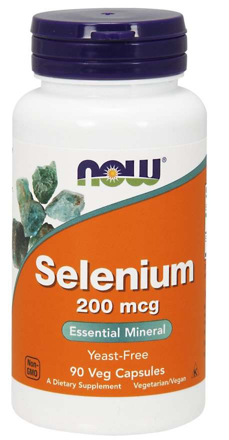 NOW Foods Selenium, 200mcg - 90 vcaps