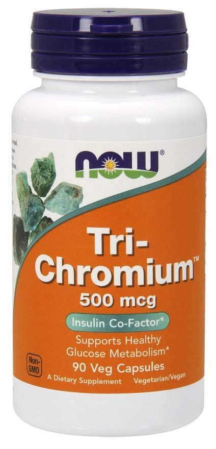 NOW Foods Tri-Chromium, 500mcg - 90 vcaps