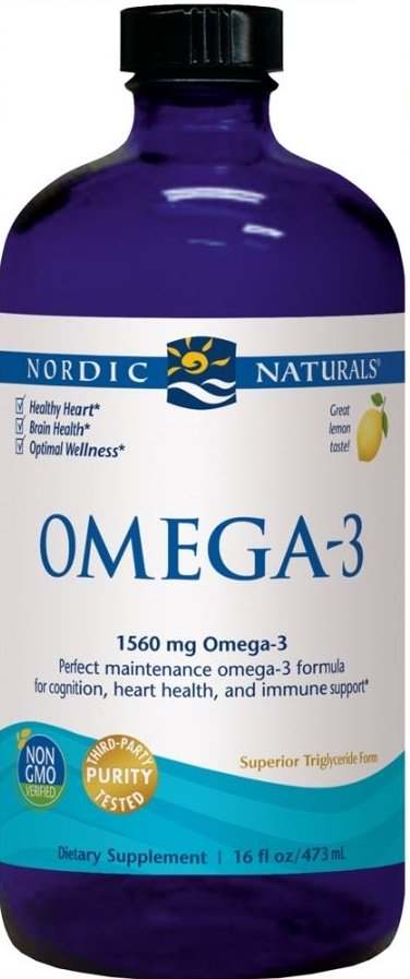 Nordic Naturals Omega-3, 1560mg Lemon - 473 ml.