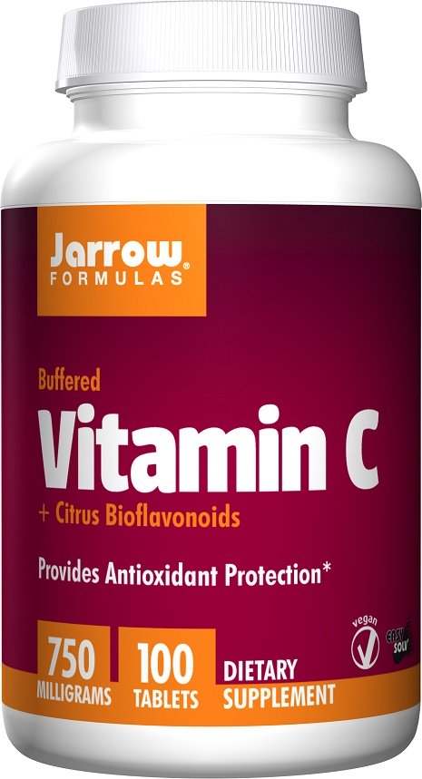 Jarrow Formulas Vitamin C (Buffered) + Citrus Bioflavonoids, 750mg - 100 tablets