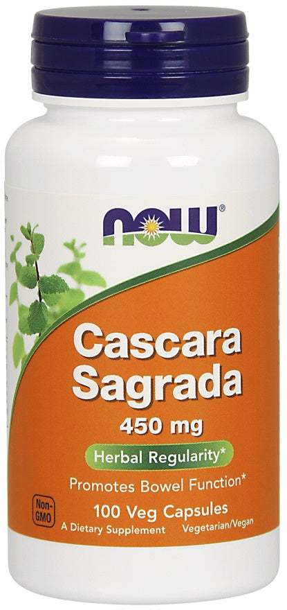 NOW Foods Cascara Sagrada, 450mg - 100 vcaps