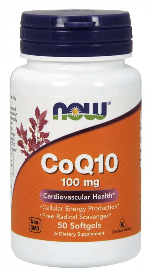 NOW Foods CoQ10, 100mg - 50 softgels