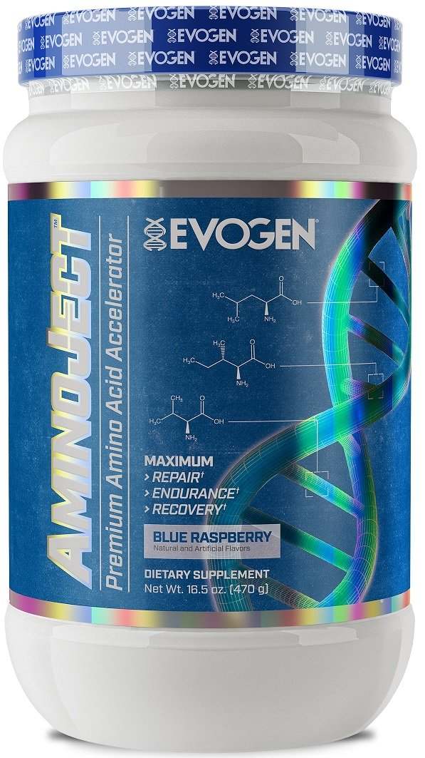 Evogen AminoJect, Blue Raspberry - 470 grams