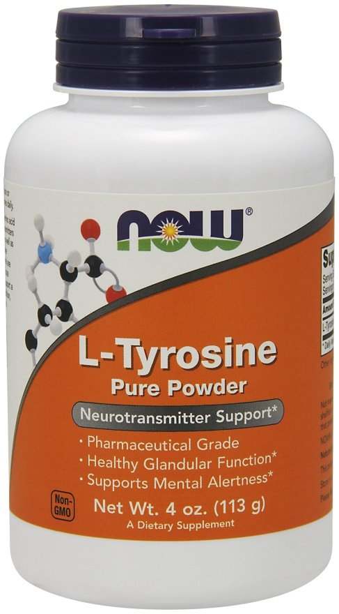 NOW Foods L-Tyrosine, Powder - 113 grams