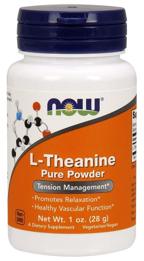 NOW Foods L-Theanine, Pure Powder - 28 grams