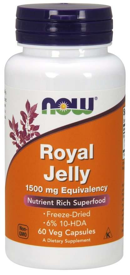 NOW Foods Royal Jelly, 1500mg Equivalency - 60 vcaps