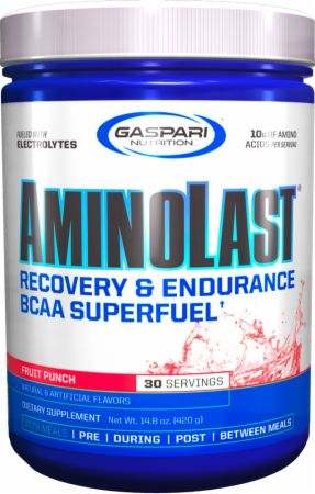 Gaspari Nutrition Aminolast, Fruit Punch - 420 grams