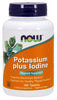 NOW Foods Potassium plus Iodine - 180 tablets