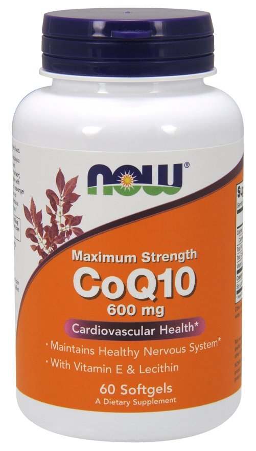 NOW Foods CoQ10 with Lecithin & Vitamin E, 600mg - 60 softgels