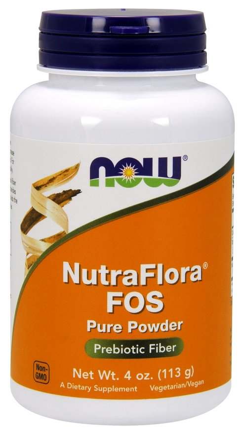 NOW Foods NutraFlora FOS, Pure Powder - 113 grams