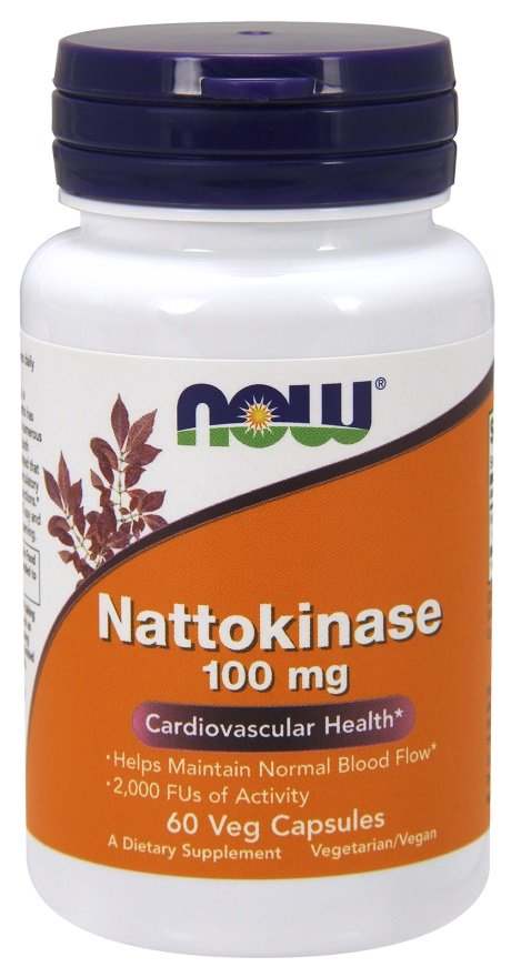 NOW Foods Nattokinase, 100mg - 60 vcaps