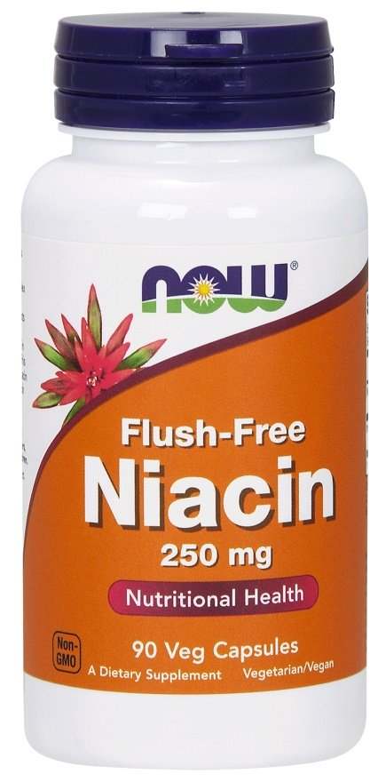 NOW Foods Niacin Flush-Free, 250mg - 90 vcaps