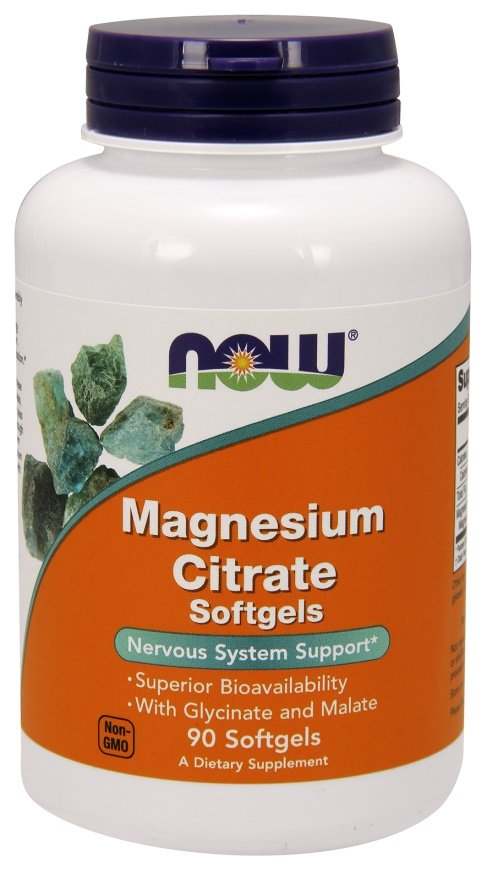 NOW Foods Magnesium Citrate Softgels - 90 softgels