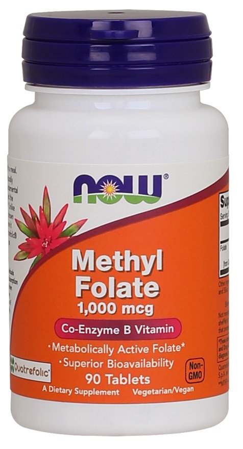 NOW Foods Methyl Folate, 1000mcg - 90 tablets