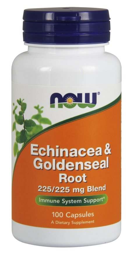 NOW Foods Echinacea & Goldenseal Root - 100 caps