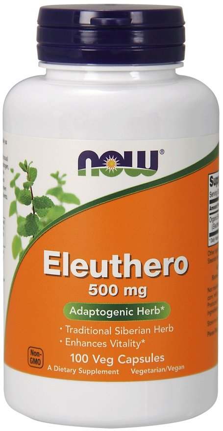 NOW Foods Eleuthero, 500mg - 100 vcaps