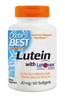 Doctor's Best Lutein with Lutemax, 20mg - 60 softgels