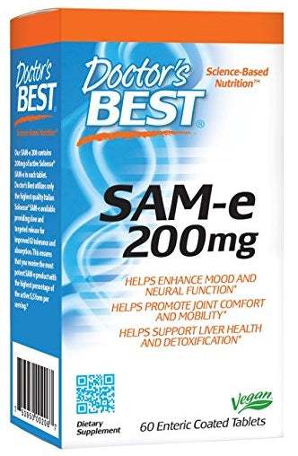 Doctor's Best SAM-e, 200mg - 60 tablets