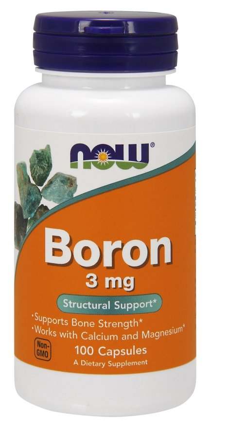 NOW Foods Boron, 3mg - 100 caps