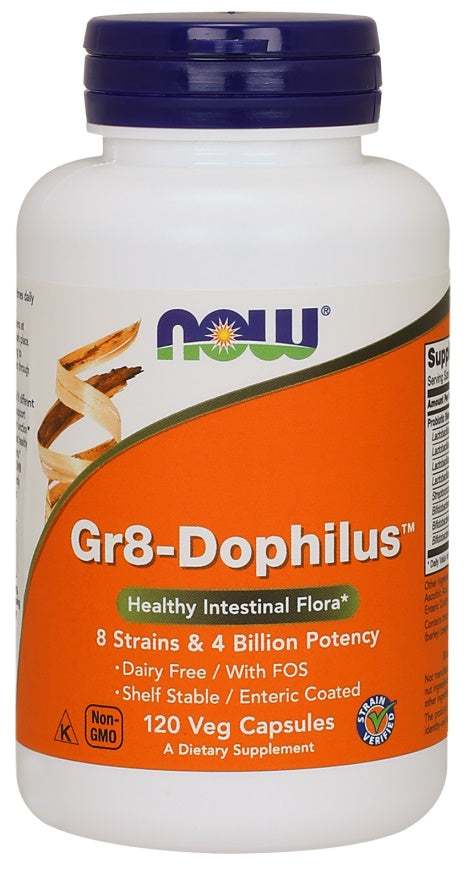 NOW Foods Gr8-Dophilus - 120 vcaps