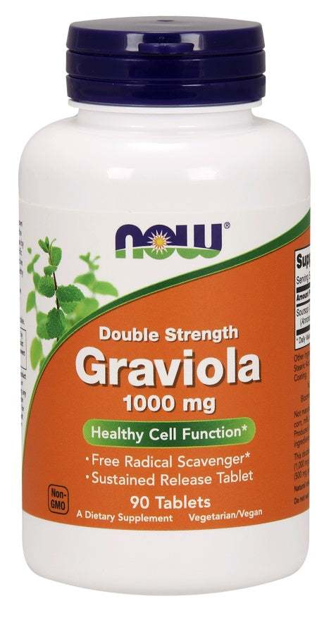 NOW Foods Graviola, 1000mg - 90 tablets