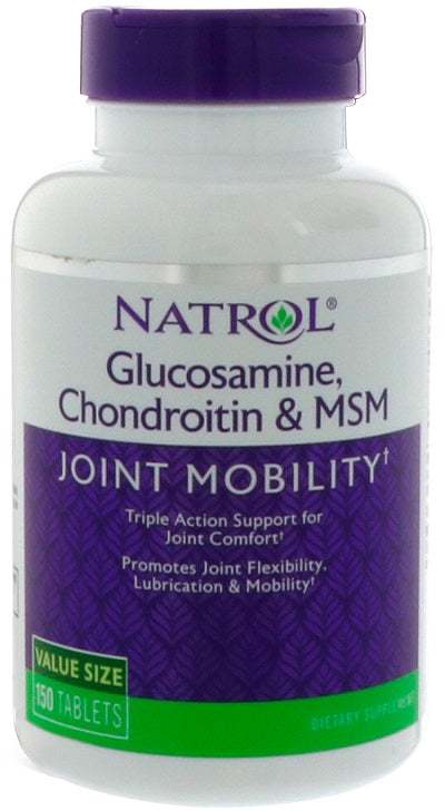 Natrol Glucosamine Chondroitin & MSM - 150 tablets