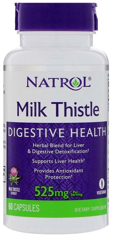 Natrol Milk Thistle, 525mg - 60 caps