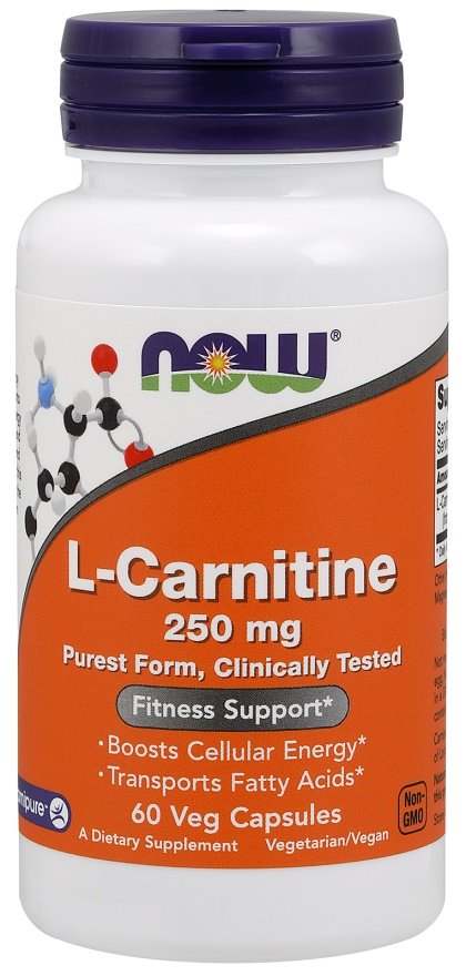 NOW Foods L-Carnitine, 250mg - 60 vcaps