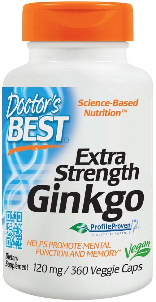 Doctor's Best Extra Strength Ginkgo, 120mg - 360 vcaps