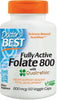 Doctor's Best Fully Active Folate 800 with Quatrefolic, 800mcg - 60 vcaps