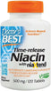 Doctor's Best Time-release Niacin with niaXtend, 500mg - 120 tablets