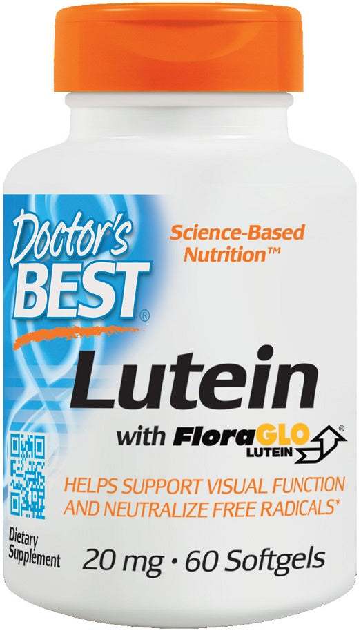 Doctor's Best Lutein with FloraGLO, 20mg - 60 softgels