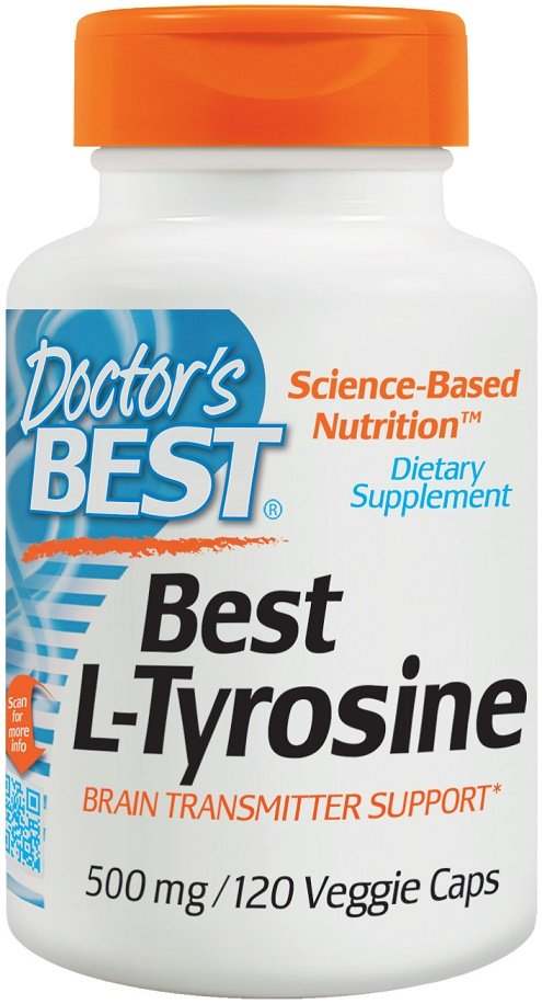 Doctor's Best L-Tyrosine, 500mg - 120 vcaps