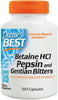 Doctor's Best Betaine HCl Pepsin & Gentian Bitters - 360 caps