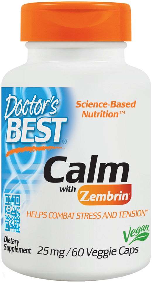 Doctor's Best Calm with Zembrin, 25mg - 60 vcaps