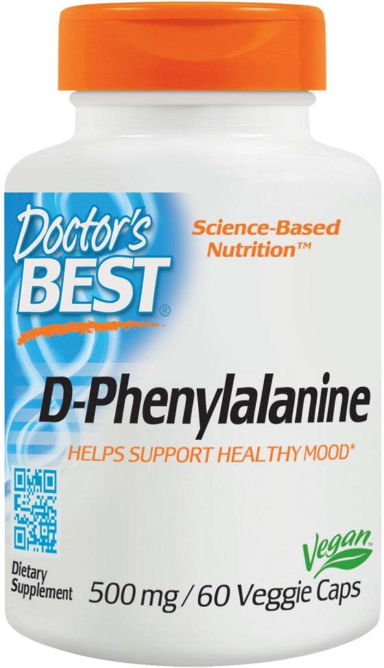 Doctor's Best D-Phenylalanine, 500mg - 60 vcaps