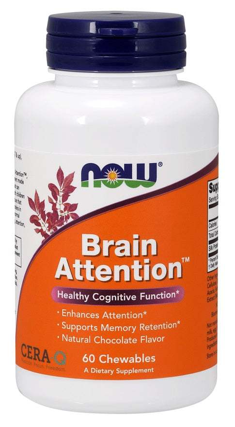 NOW Foods Brain Attention - 60 chewables