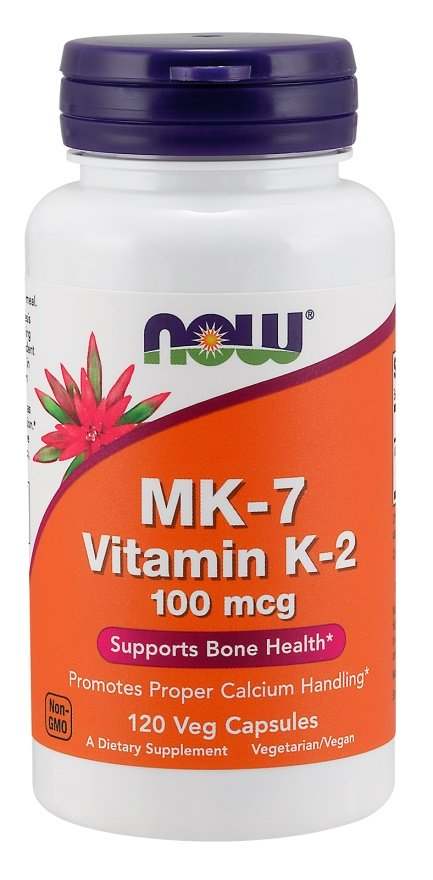 NOW Foods MK-7 Vitamin K-2, 100mcg - 120 vcaps