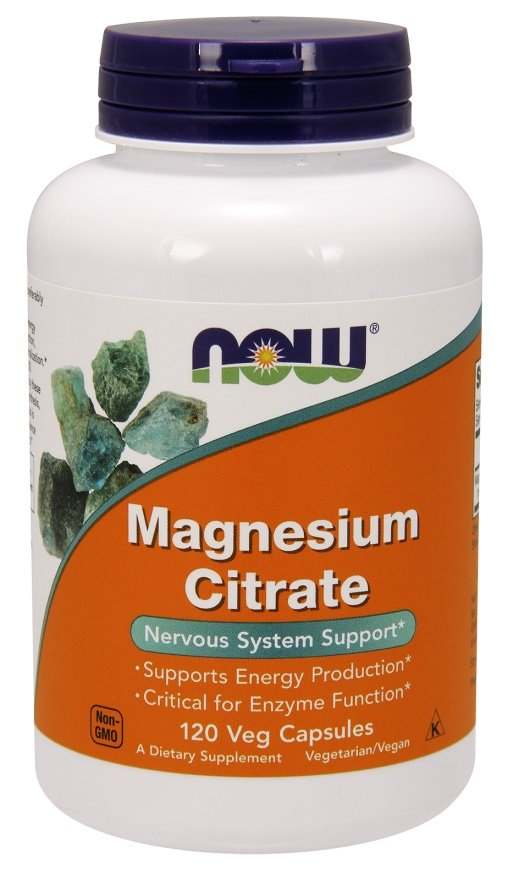 NOW Foods Magnesium Citrate, 400mg - 120 vcaps