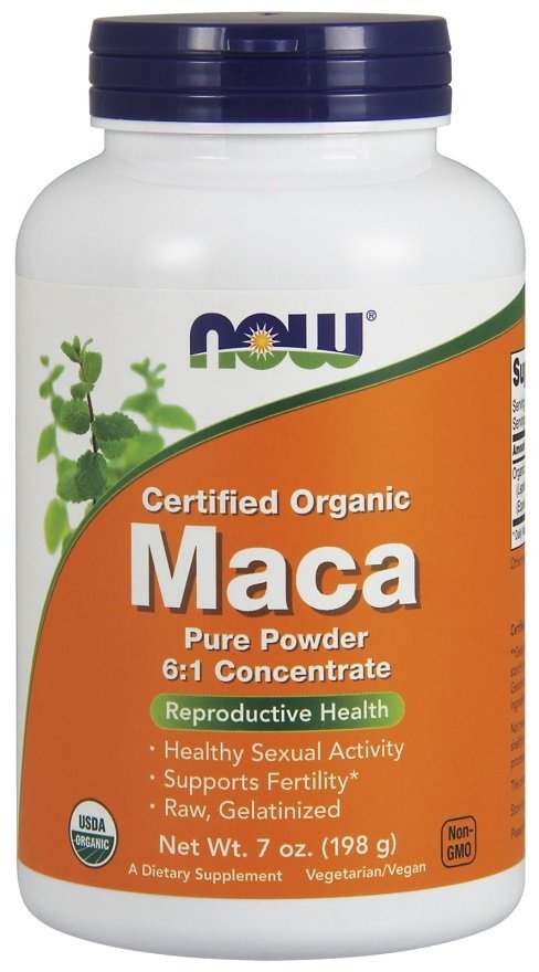 NOW Foods Maca 6:1 Concentrate, Pure Powder - 198 grams