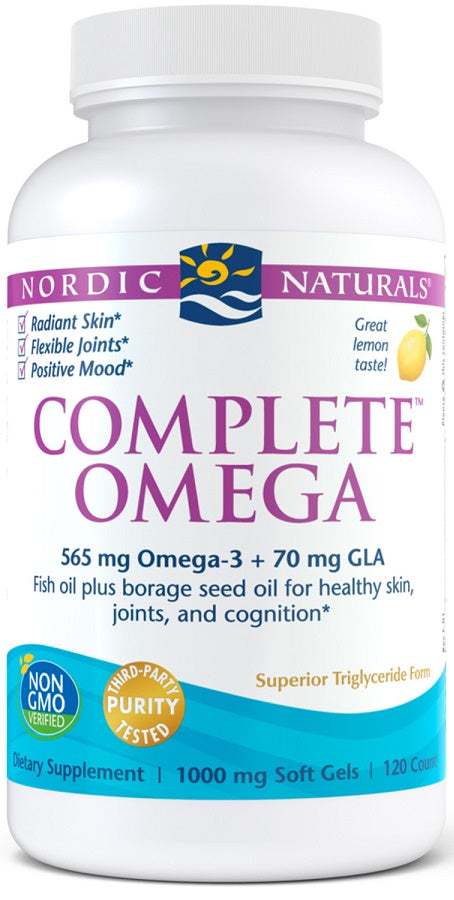 Nordic Naturals Complete Omega, 565mg Lemon - 120 softgels