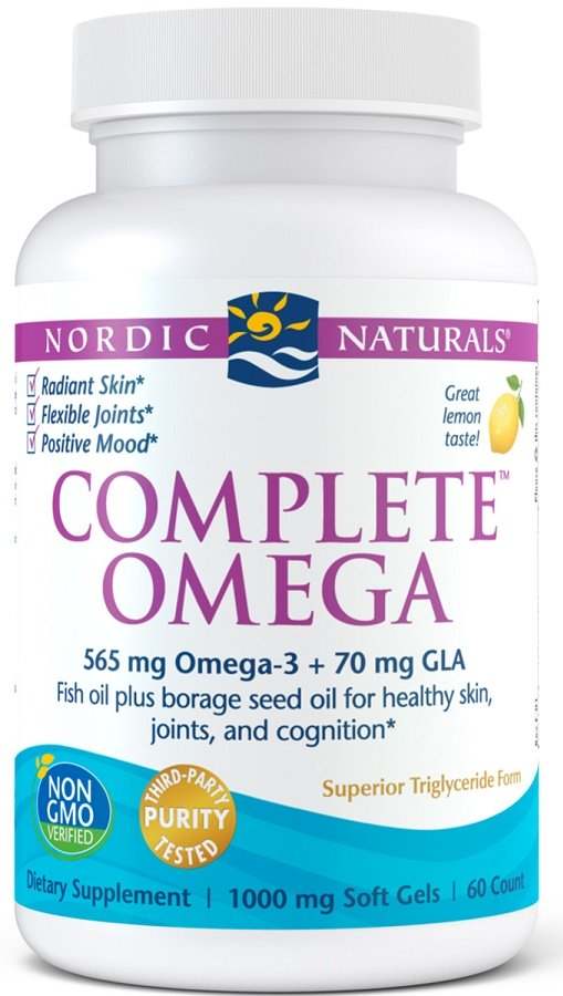 Nordic Naturals Complete Omega, 565mg Lemon - 60 softgels