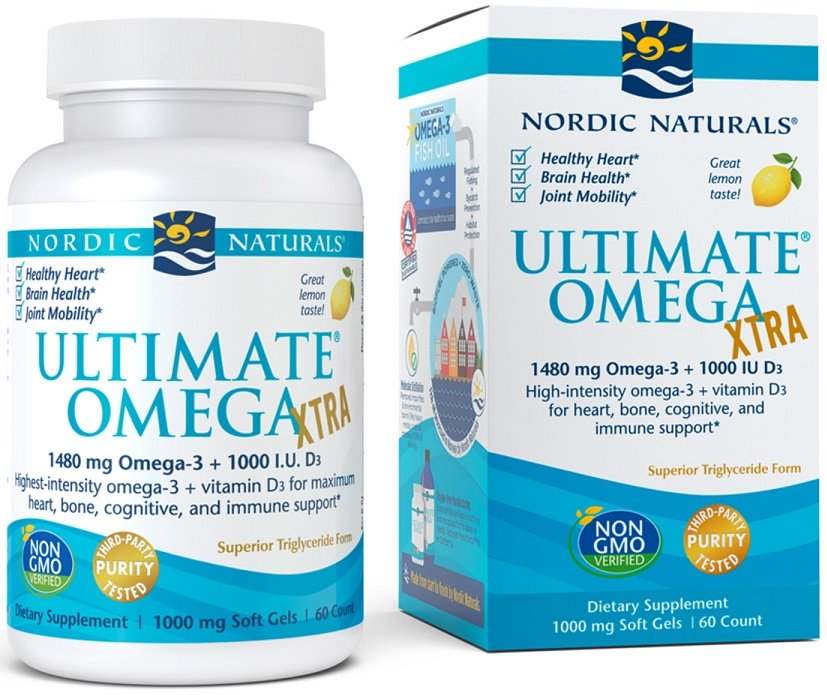 Nordic Naturals Ultimate Omega Xtra, 1480mg Lemon - 60 softgels