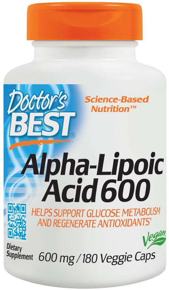 Doctor's Best Alpha-Lipoic Acid, 600mg - 180 vcaps