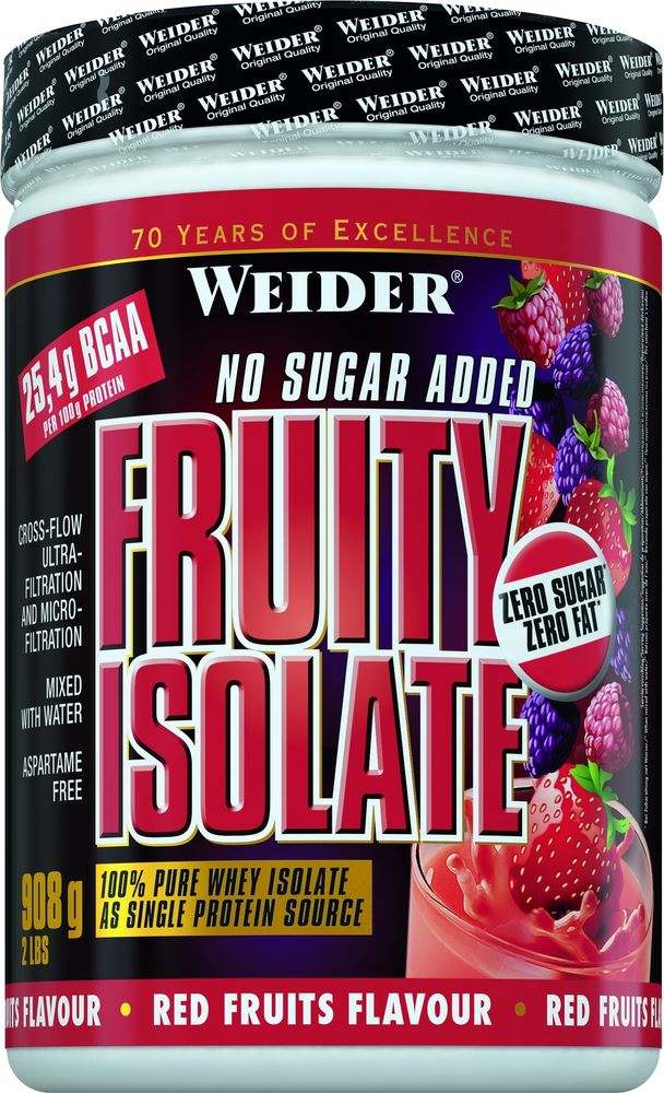 Weider Fruity Isolate, Red Fruits - 908 grams