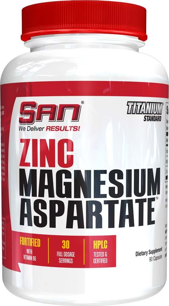 SAN Zinc Magnesium Aspartate - 90 caps