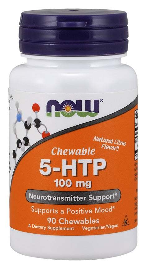 NOW Foods 5-HTP, 100mg (Chewable) - 90 chewables