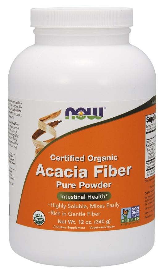 NOW Foods Acacia Fiber Organic Powder - 340 grams